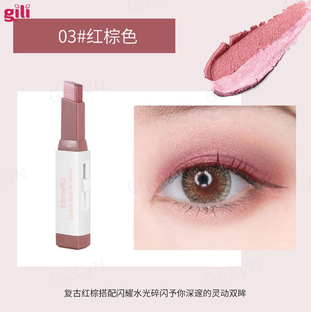 Phấn mắt nhũ 2 Line Lameila Color Eye Shadow 2.2g chính hãng.