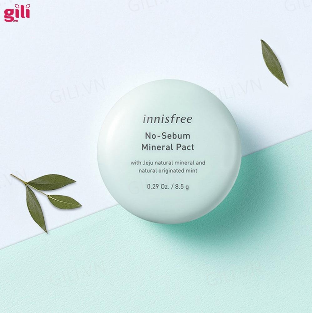 Phấn phủ dạng nén Innisfree No-Sebum Mineral Pact 8.5gr chính hãng