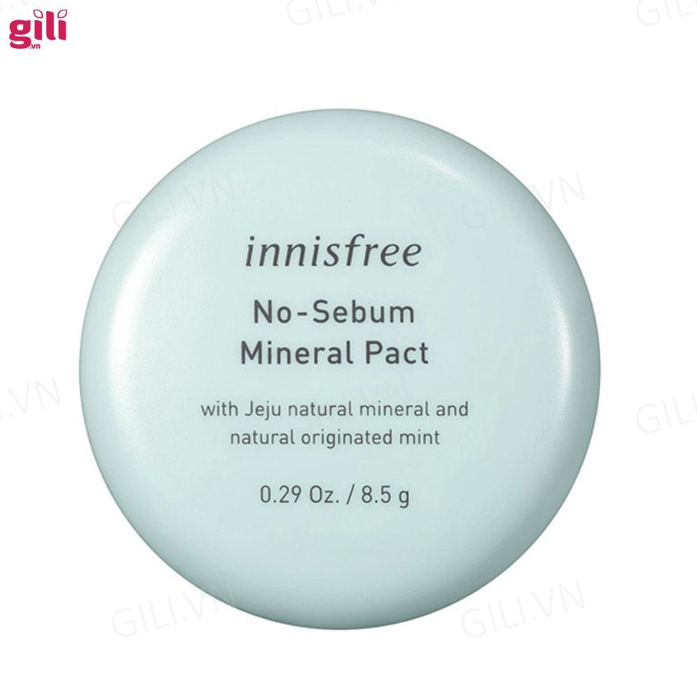 Phấn phủ dạng nén Innisfree No-Sebum Mineral Pact 8.5gr chính hãng