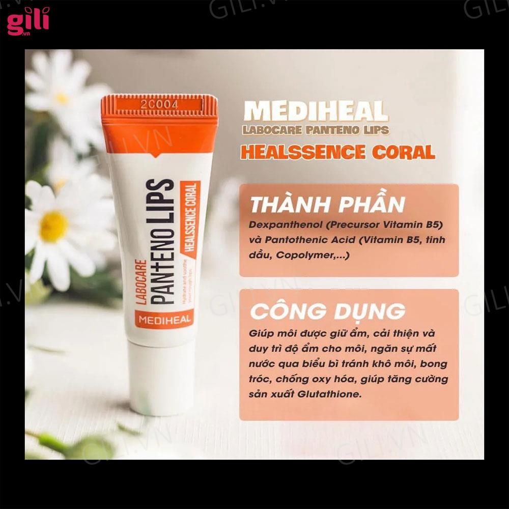 Son dưỡng Mediheal Labocare Pantenolips Healssence Coral Cam 10ml chính hãng