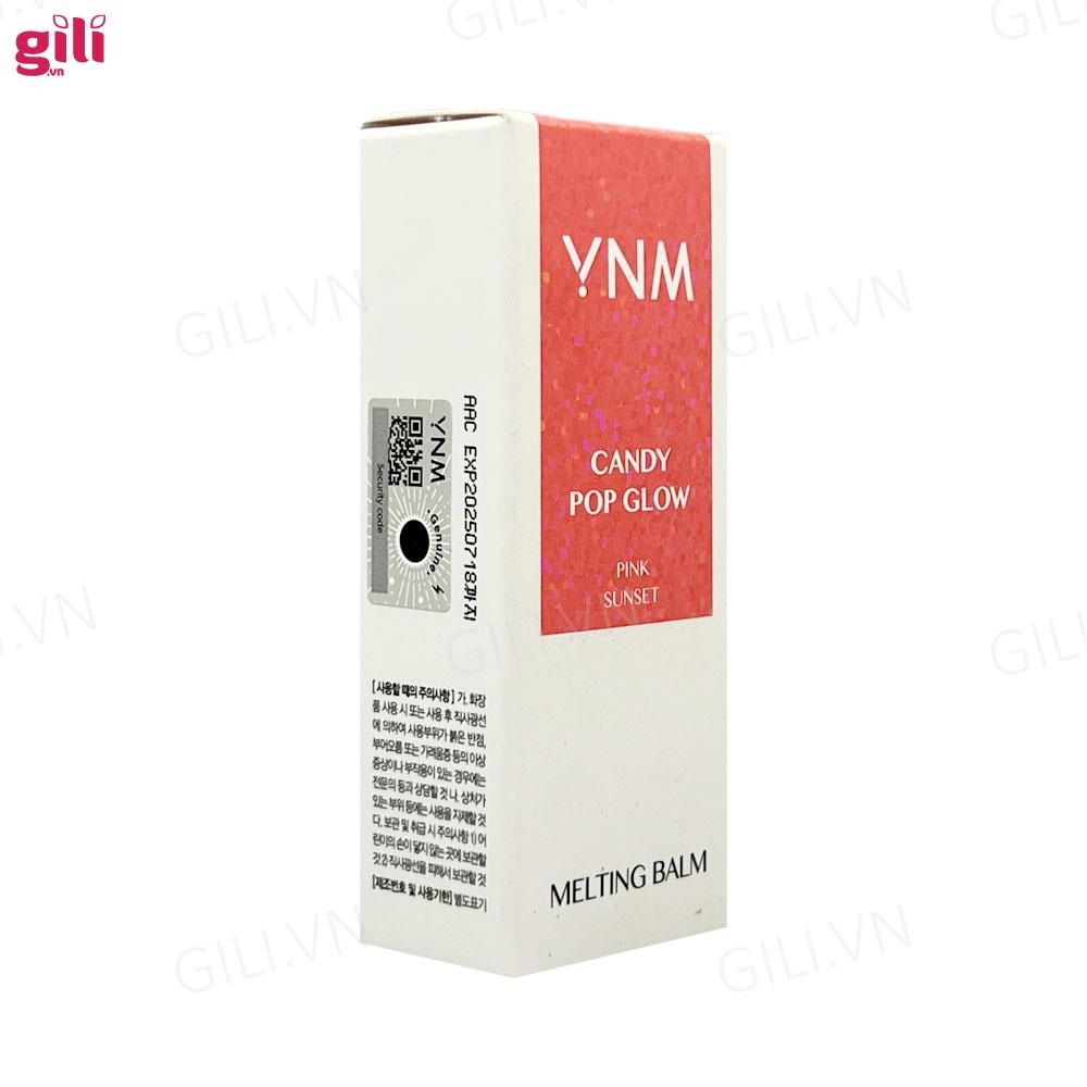 Son dưỡng YNM Candy Pop Glow Melting Balm Pink Sunset 3g chính hãng