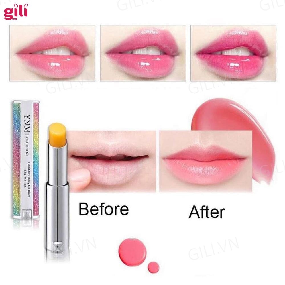 Son dưỡng môi YNM Rainbow Honey Lip Balm 3.8ml chính hãng