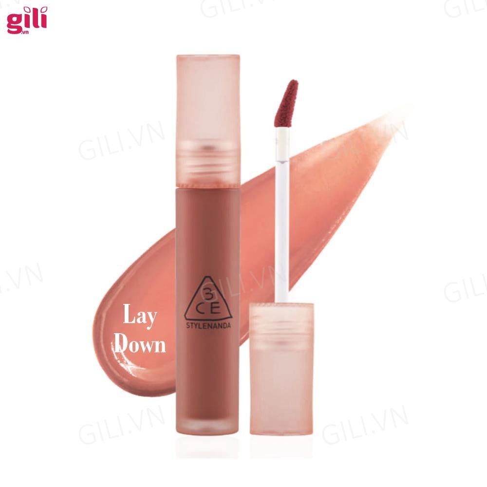 Son kem 3CE Blur Water Tint Laydown 4.6g - hồng đào trầm chính hãng.