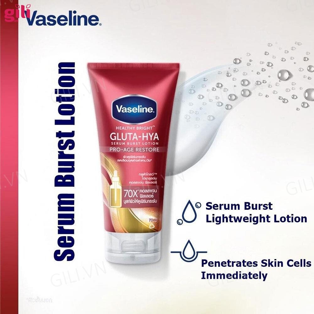 Sữa dưỡng thể Vaseline Gluta-Hya 70x Pro-Age Restore 300ml chính hãng