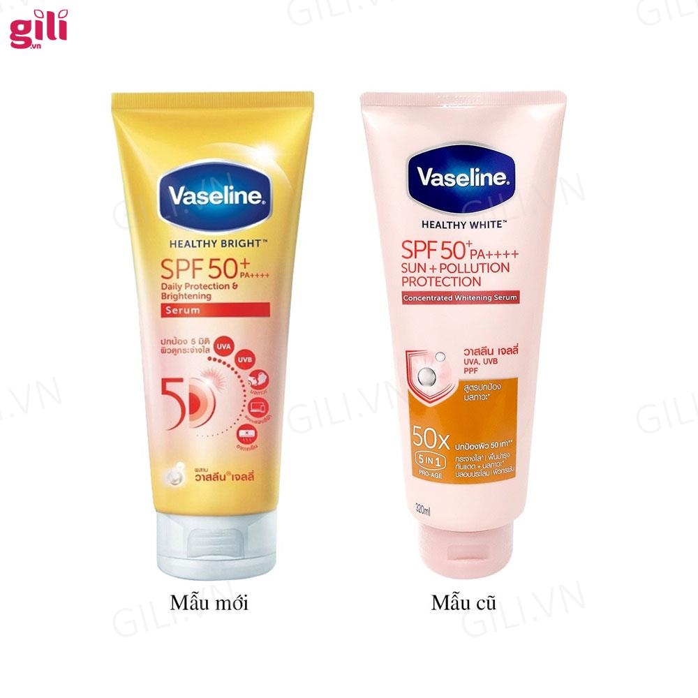 Dưỡng thể Vaseline Daily Protection Brightening Serum 300ml chính hãng