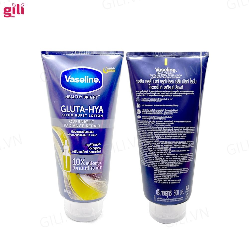 Sữa dưỡng thể Vaseline Gluta-Hya 10X Over Night 300ml chính hãng