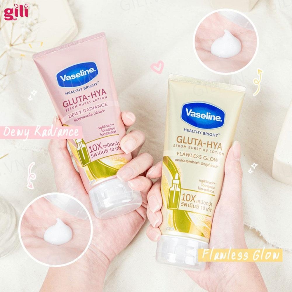 Dưỡng Thể Vaseline Healthy Bright Gluta-Hya Dewy Radiance Chính Hãng