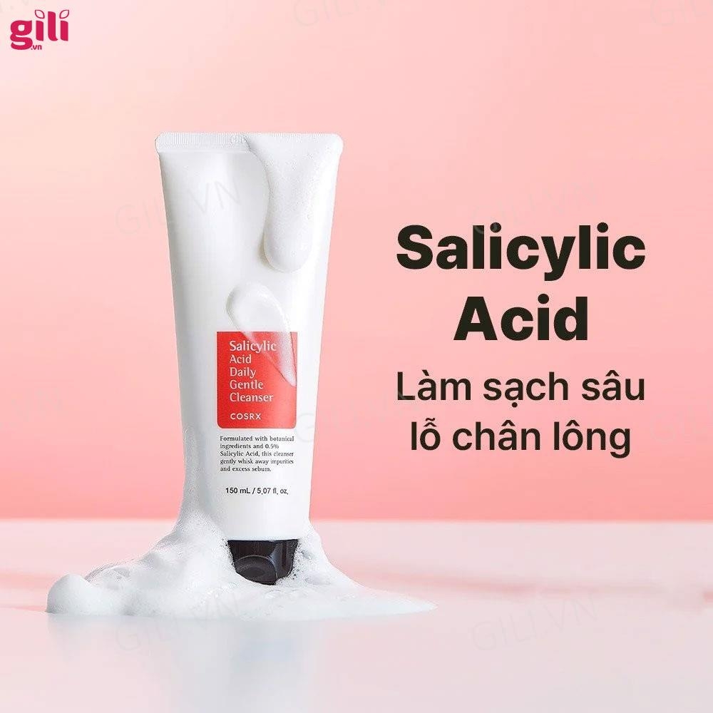 Sữa rửa mặt Cosrx Salicylic Acid Daily Gentle Cleanser 50ml chính hãng