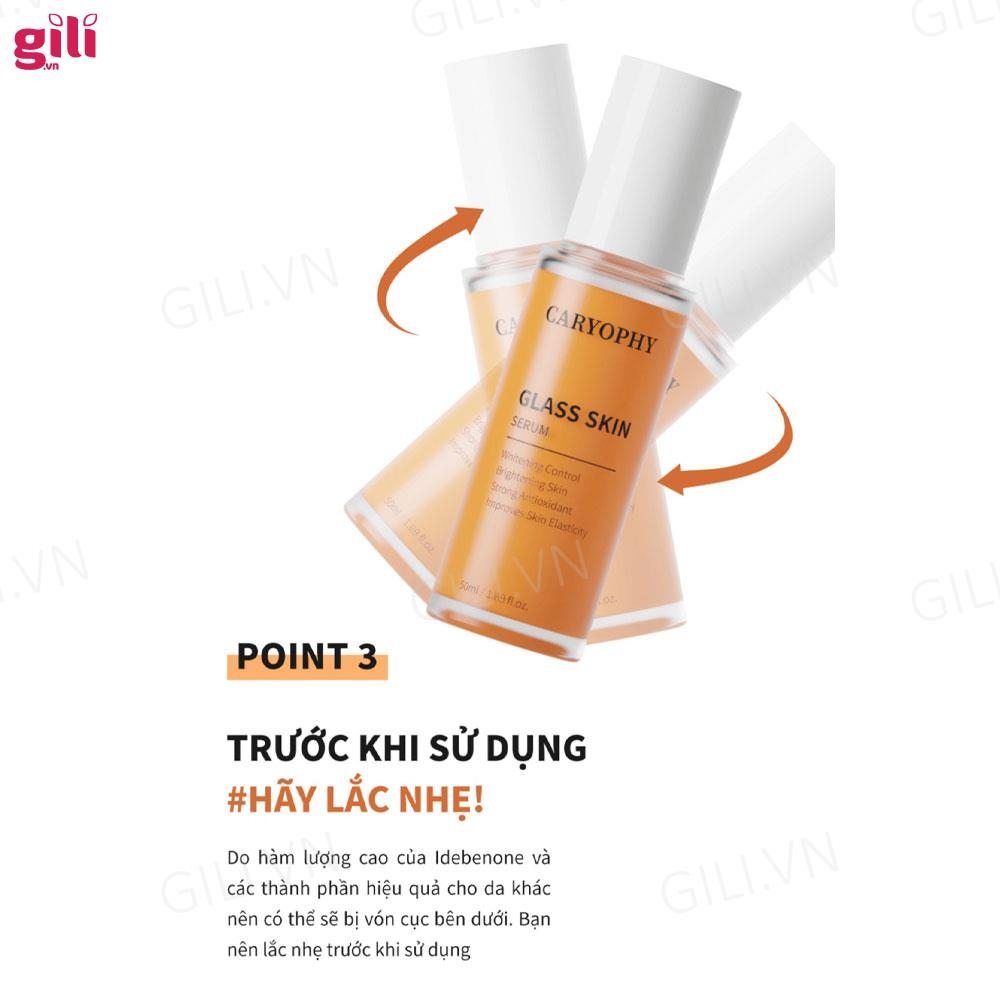 Tinh chất serum dưỡng trắng da Caryophy Glass Skin 50ml chính hãng