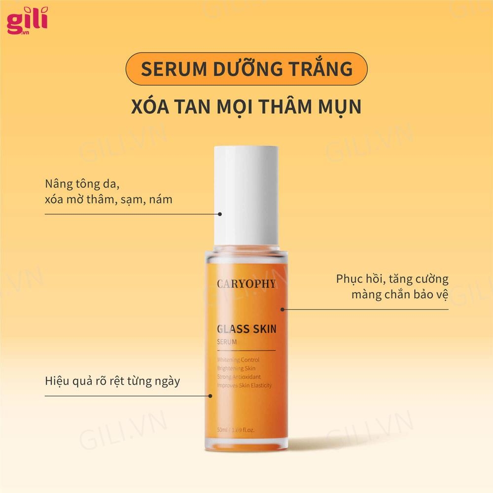 Tinh chất serum dưỡng trắng da Caryophy Glass Skin 50ml chính hãng