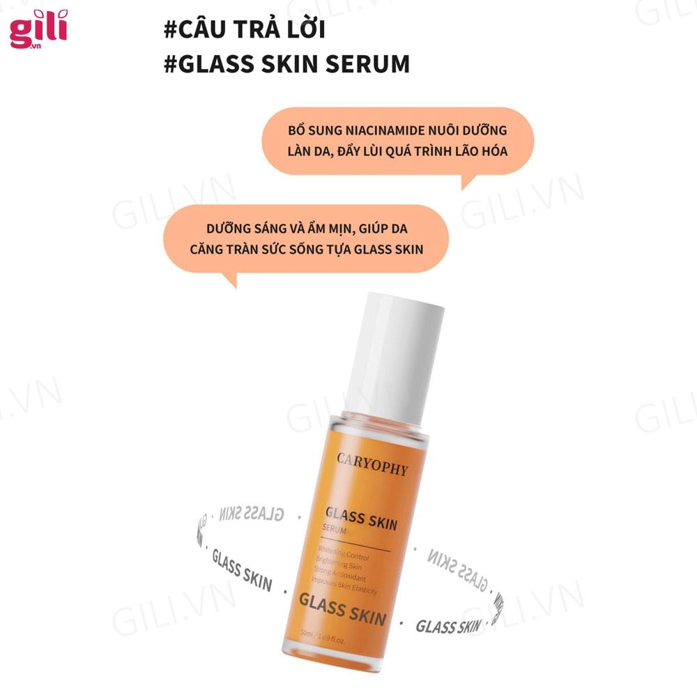 Tinh chất serum dưỡng trắng da Caryophy Glass Skin 50ml chính hãng