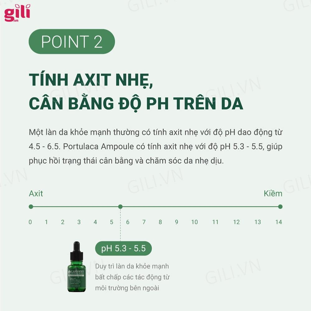 Tinh chất serum giảm mụn Caryophy Portulaca Ampoule 30ml chính hãng