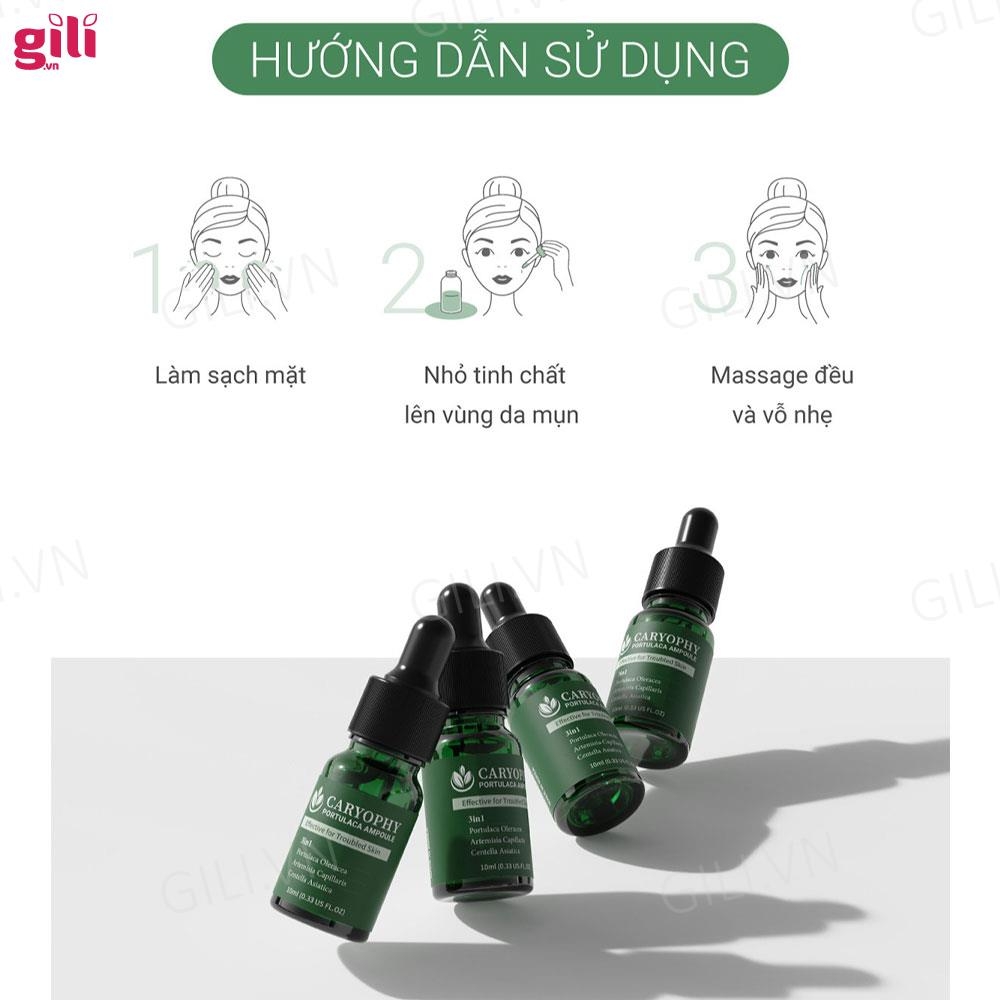 Tinh chất serum giảm mụn Caryophy Portulaca Ampoule 30ml chính hãng