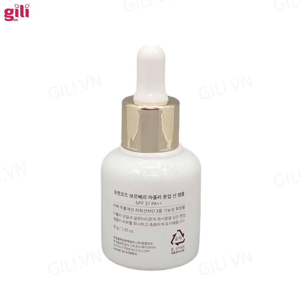 Tinh chất serum dưỡng da chống nắng Forencos 30ml chính hãng