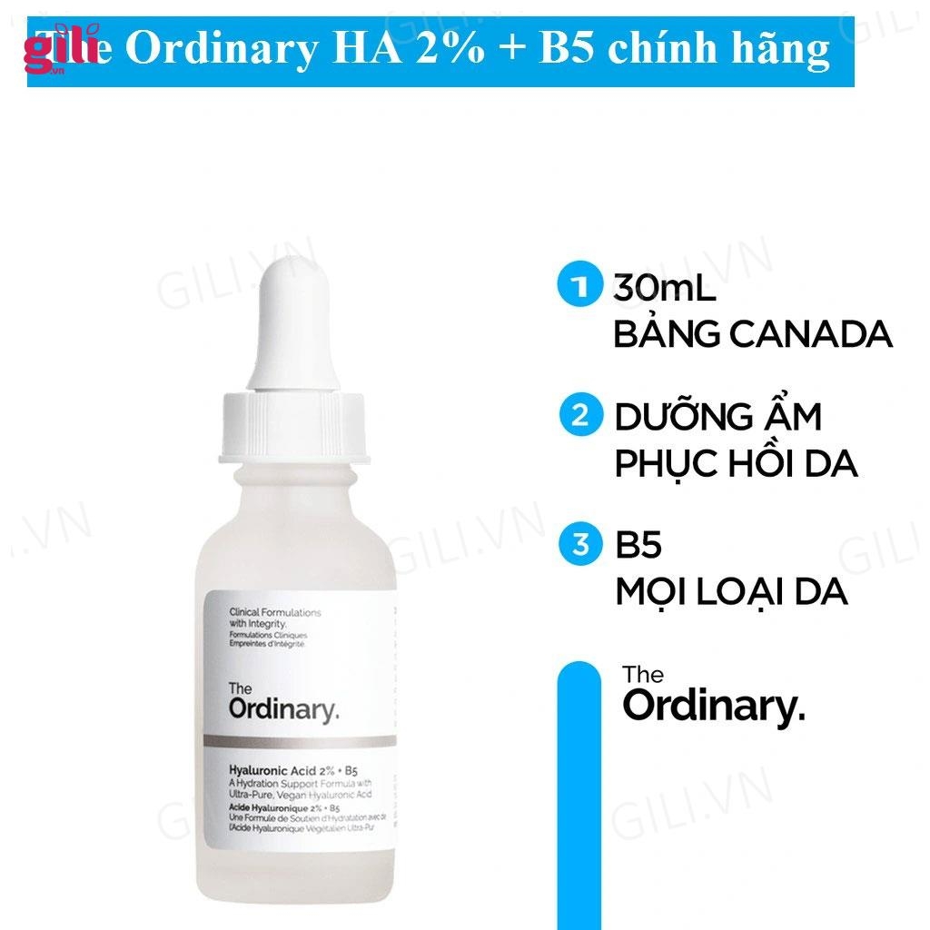 Tinh chất serum The Ordinary Hyaluronic Acid 2% + B5 30ml chính hãng