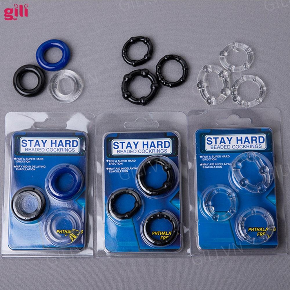 Vòng đeo dương vật silicon kéo dài thời gian Stay Hard chính hãng