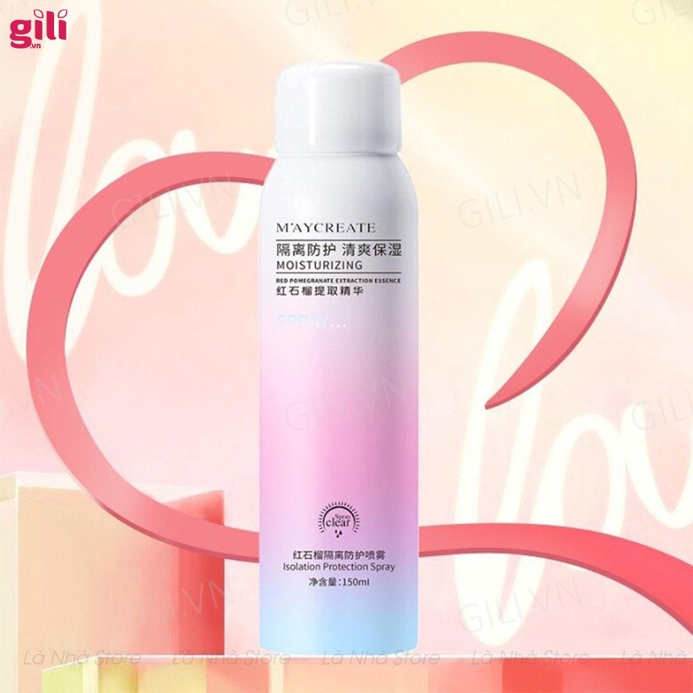 Xịt chống nắng Maycreate Moisturizing Spray 150ml chính hãng