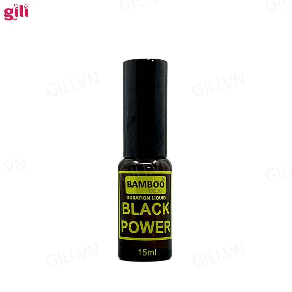 Xịt chống xuất tinh sớm Bamboo Black Power 15ml chính hãng