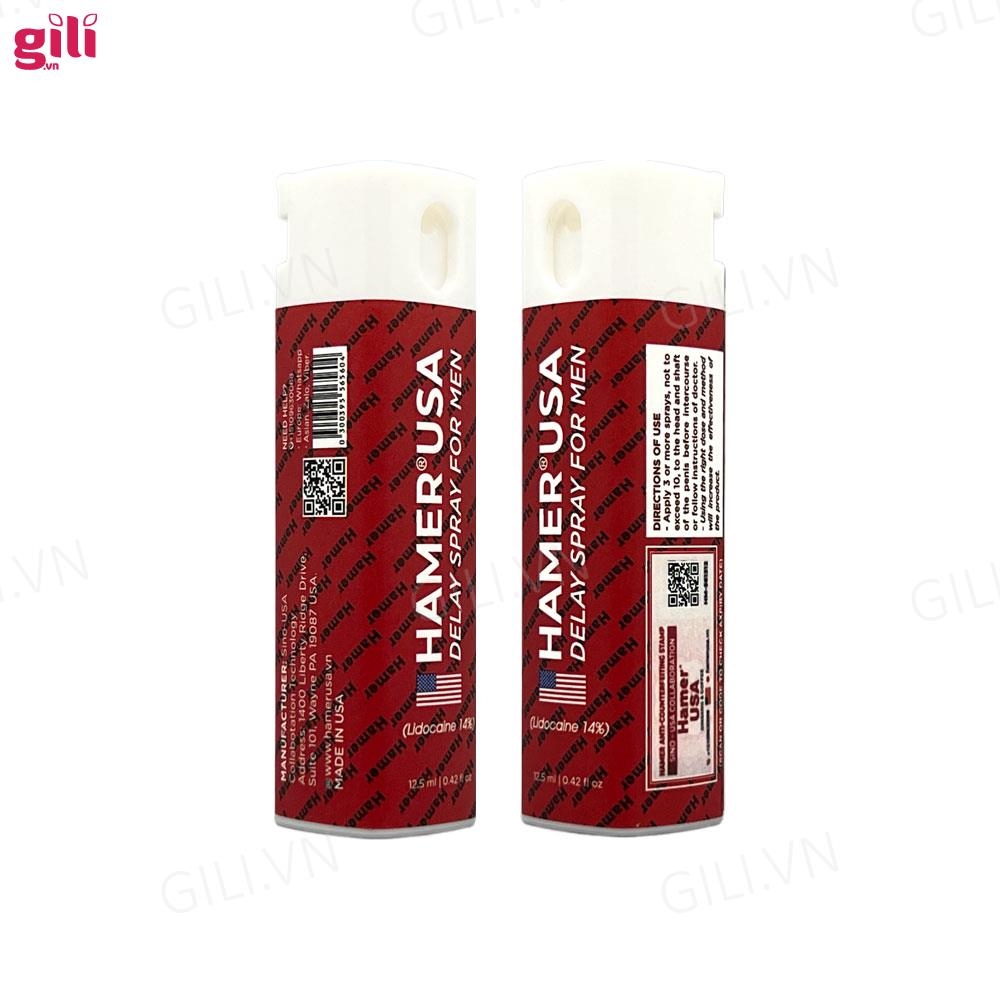 Xịt chống xuất tinh sớm Hamer USA Delay Spray 12,5ml chính hãng