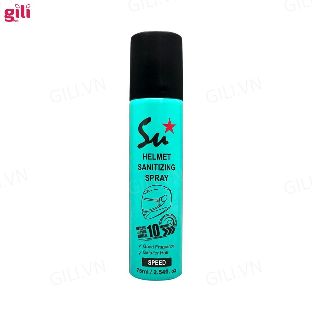 Xịt khử mùi nón bảo hiểm Su Star Speed 75ml chính hãng