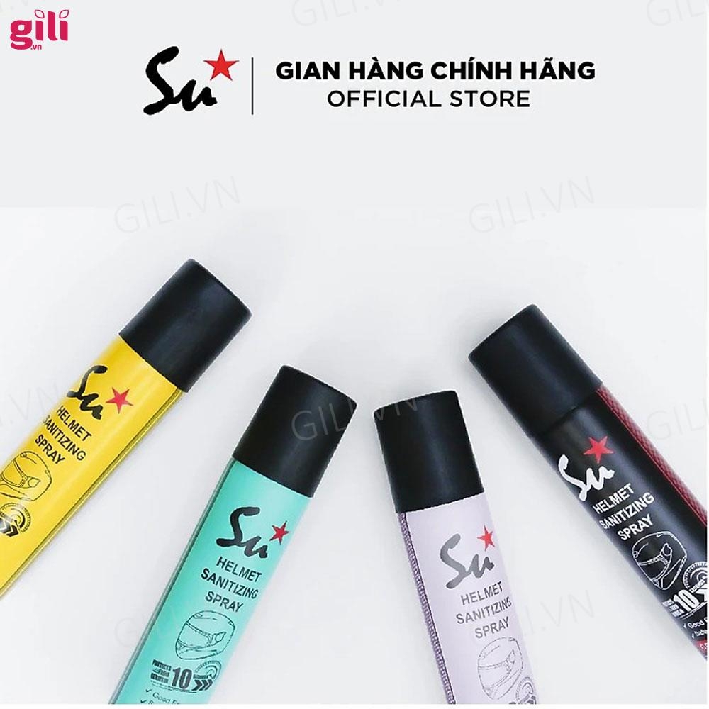 Xịt khử mùi nón bảo hiểm Su Star Speed 75ml chính hãng