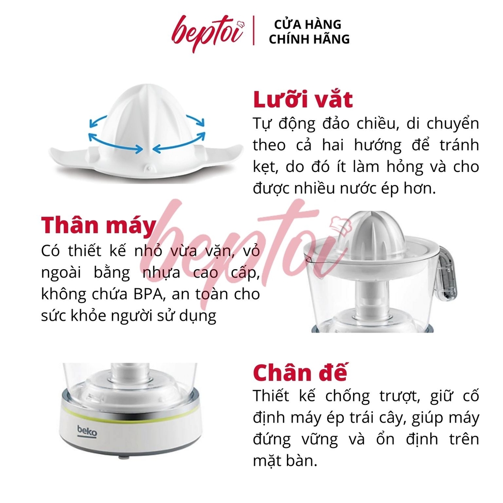 Máy vắt cam tự động, máy ép cam công suất 40W Beko CJB-5103W