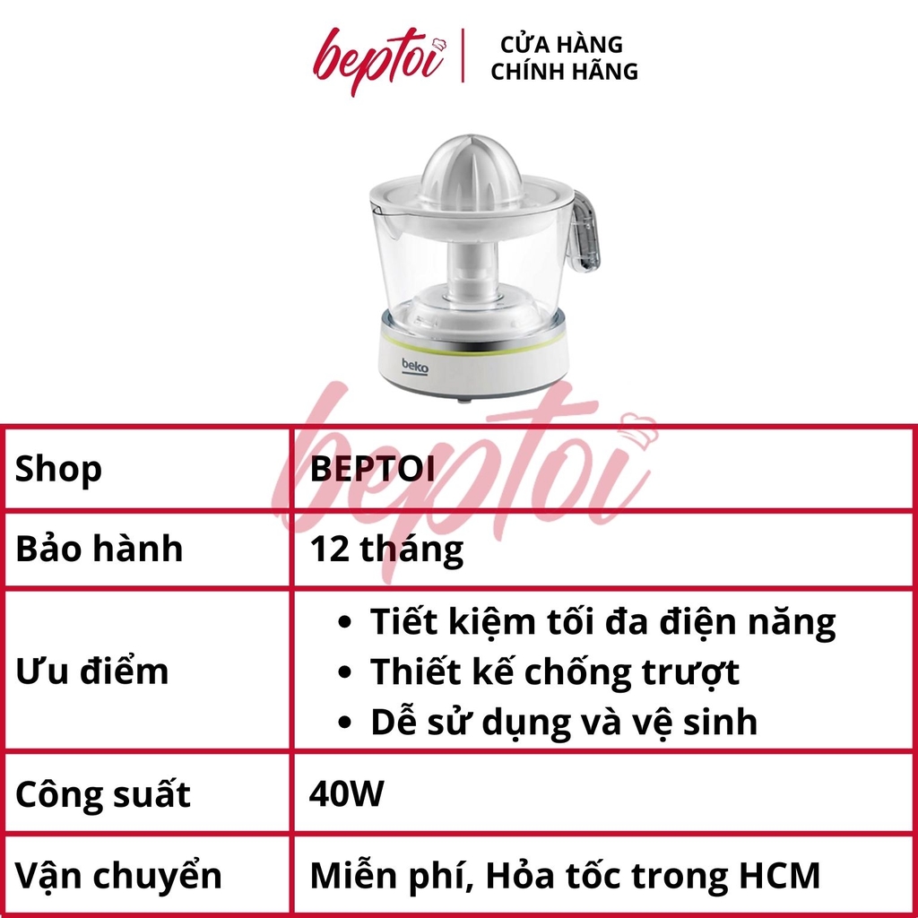 Máy vắt cam tự động, máy ép cam công suất 40W Beko CJB-5103W