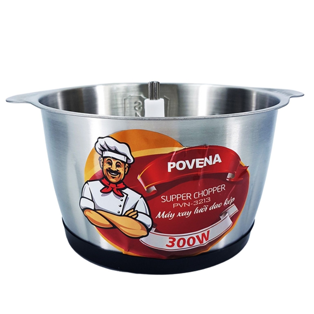 Máy xay thịt cối inox 2L Povena PVN-3213