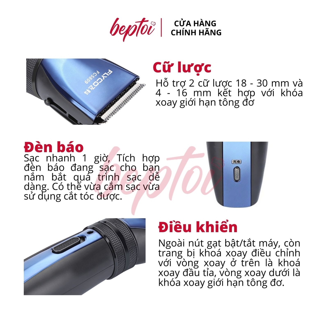 Tông đơ cắt tóc Flyco FC5809VN