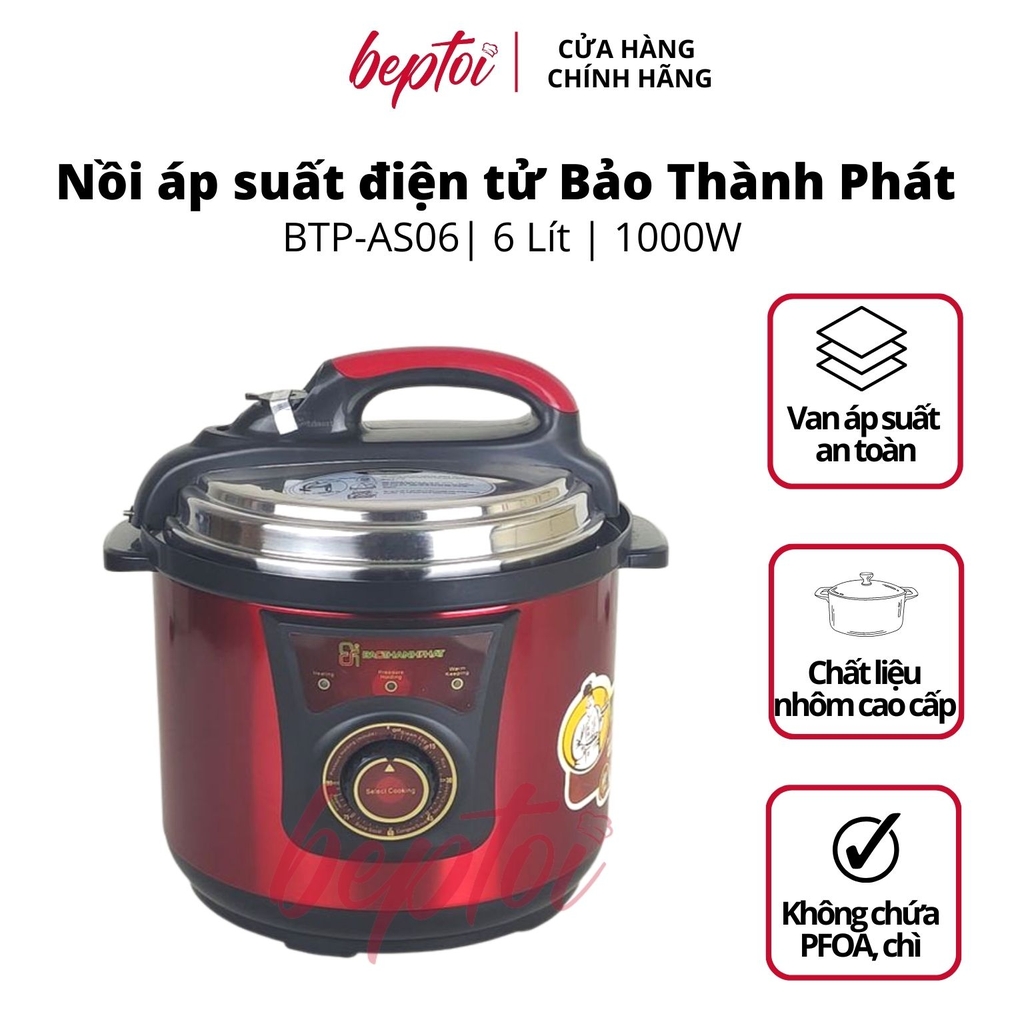 Nồi áp suất điện 6L Bảo Thành Phát BTP-AS06