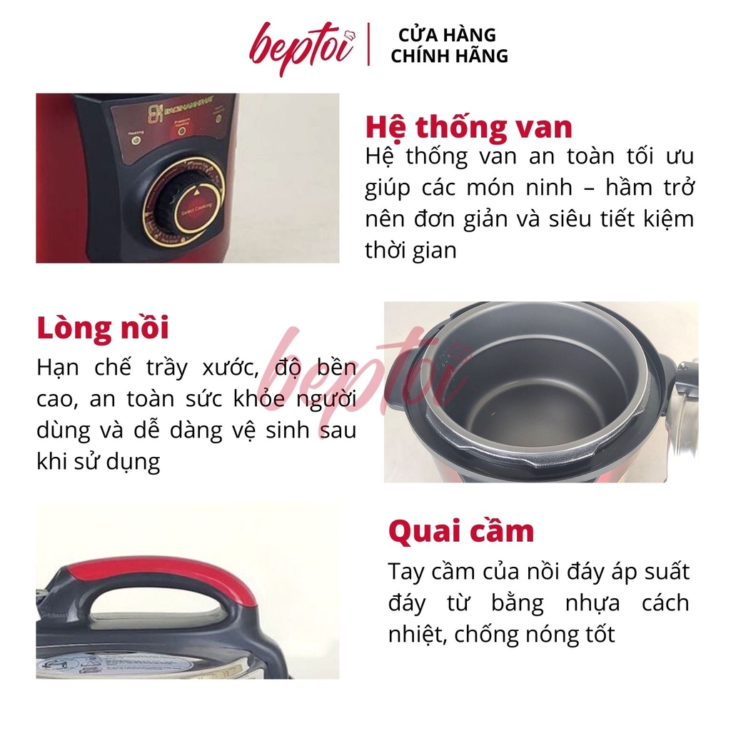 Nồi áp suất điện 6L Bảo Thành Phát BTP-AS06