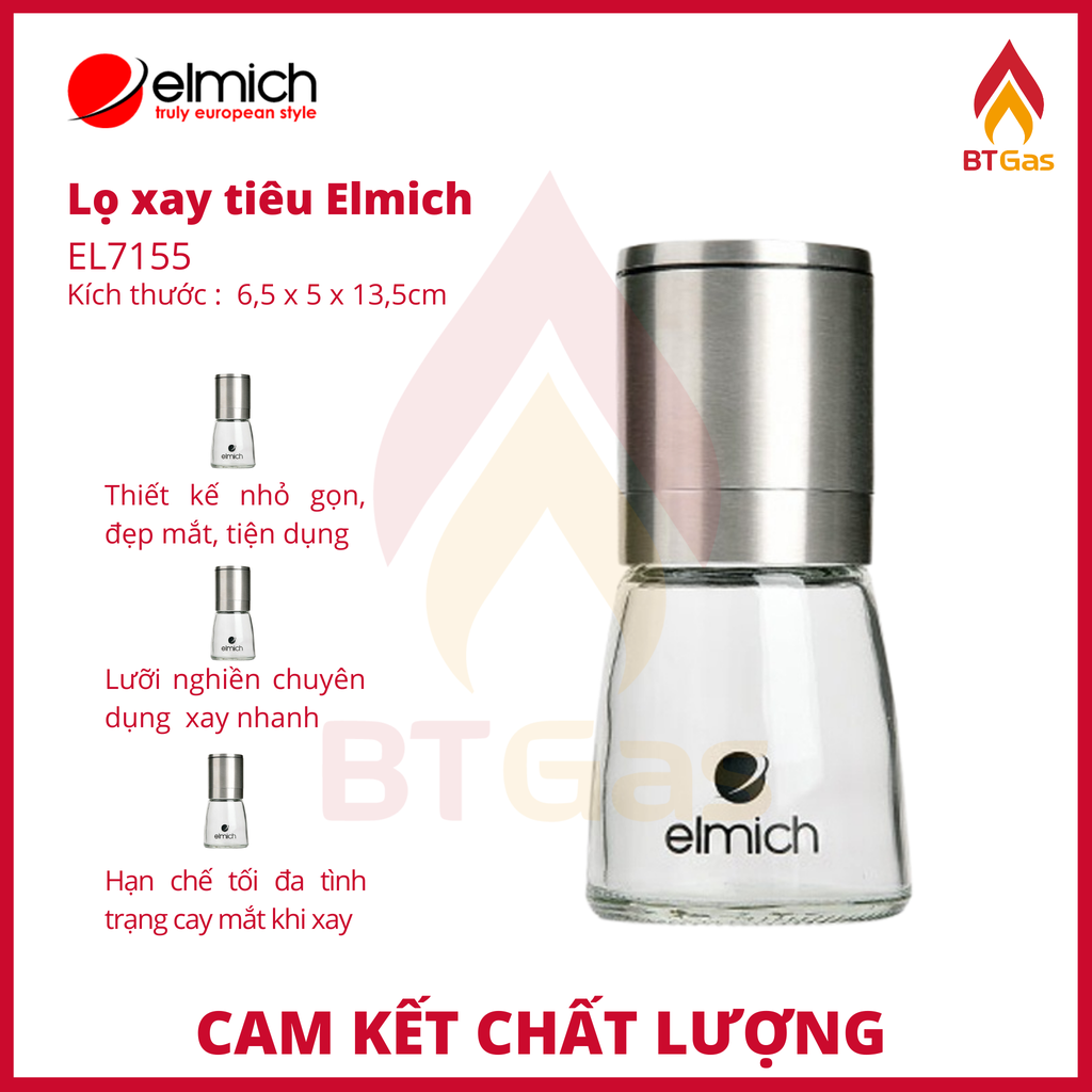 Đồ xay tiêu giá rẻ, tiện lợi, mẫu mã bền đẹp Elmich EL7155