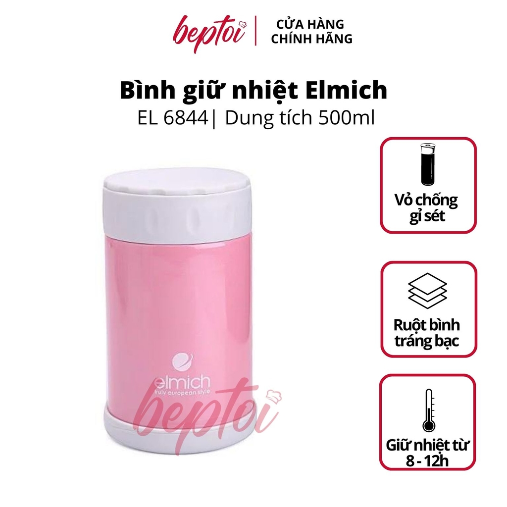 Bình giữ nhiệt đựng thức ăn Elmich EL6844 Inox 304 500ml