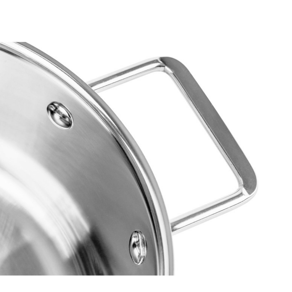 Bộ nồi bếp từ inox liền khối Elmich Trimax XR EL-8074 size 16, 20, 22cm