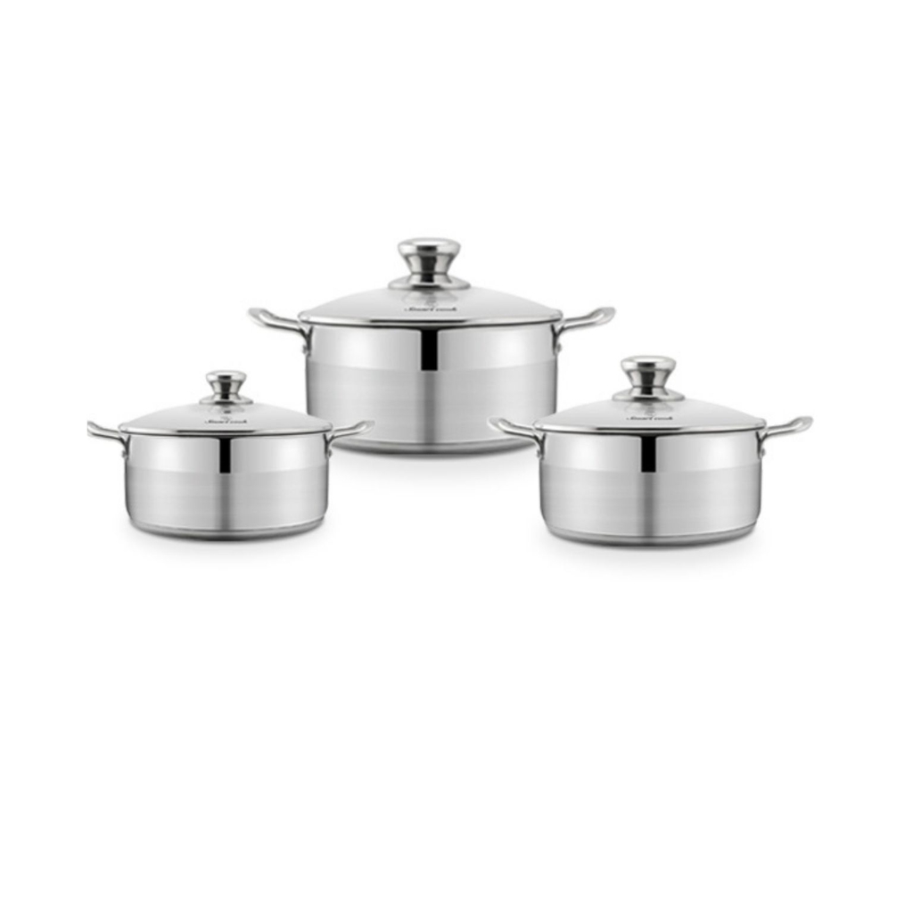 Bộ nồi bếp từ inox Smartcook SM2102MN size quánh 16, 20 , 24cm