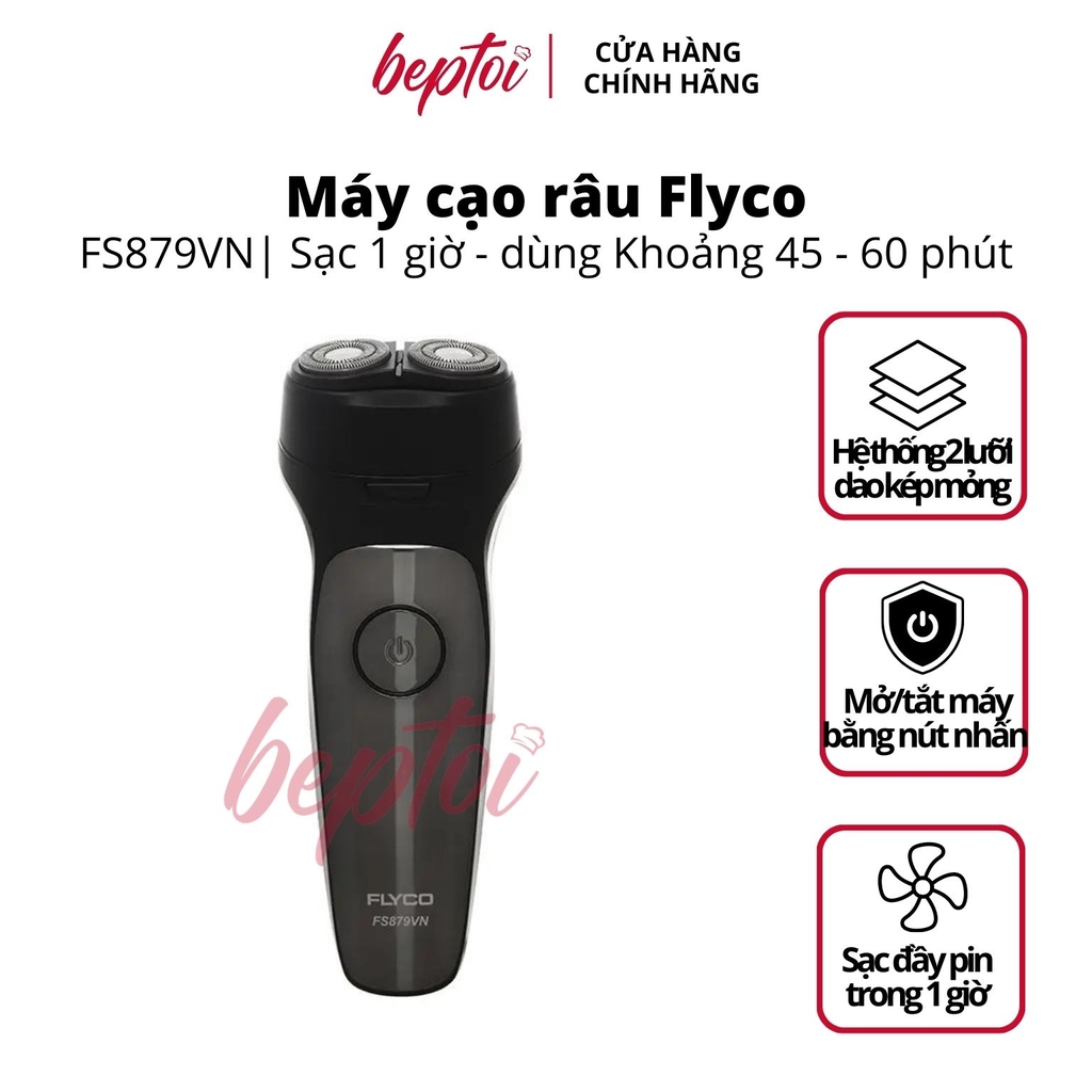 Máy cạo râu 2 lưỡi kép chống thấm nước FS879VN