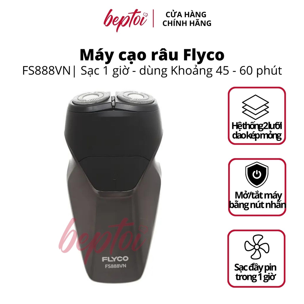 Máy cạo râu 2 lưỡi kép chống thấm nước FS888VN