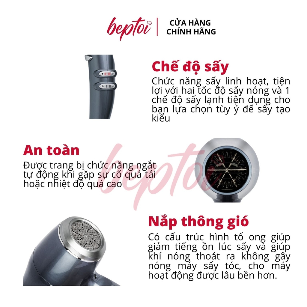 Máy sấy tóc Elmich HDE-1821