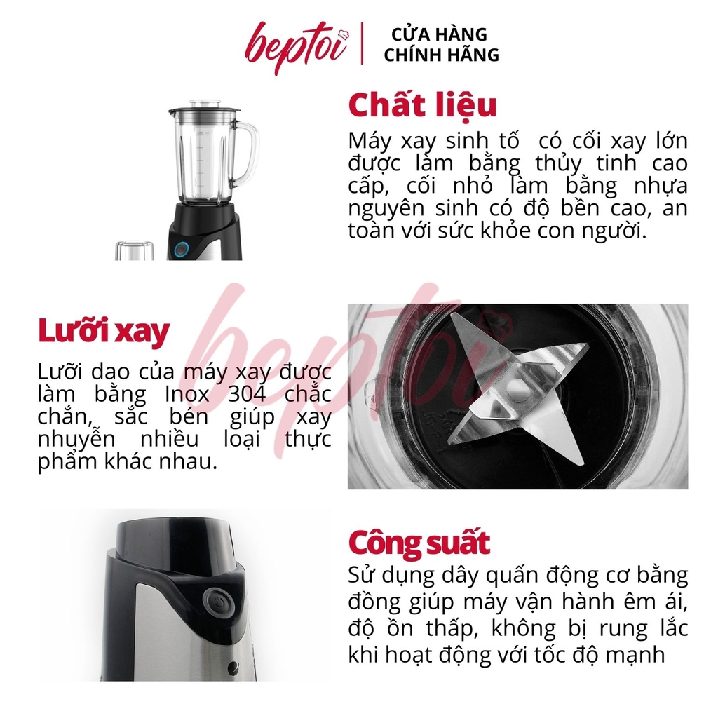 Máy xay sinh tố Elmich, máy xay sinh tố đa năng Elmich BLE-1844