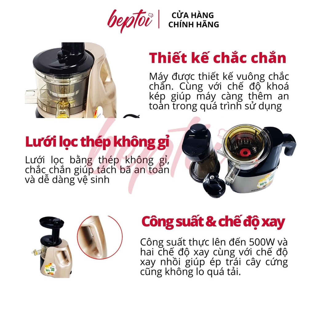 Máy ép trái cây / Máy ép chậm hoa quả Matika MTK-3235 thiết kế hiện đại dung tích 1000ml