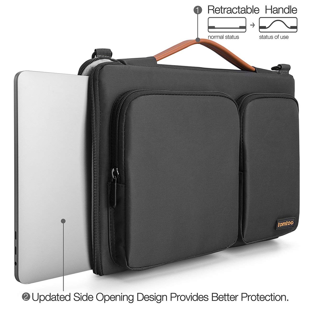 Túi Đeo Tomtoc (Usa) 360* Shoulder Bags Macbook 13″ Black – A42-C01D