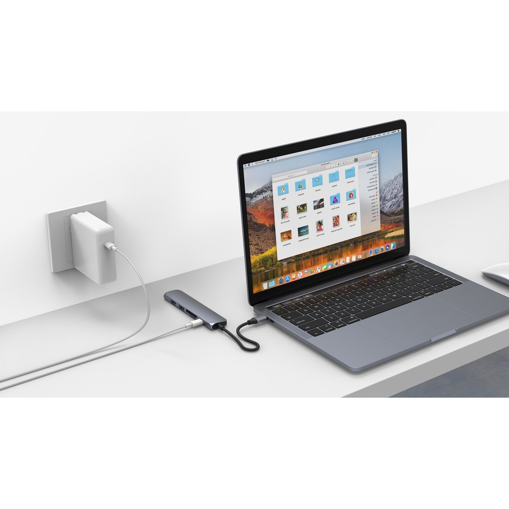 Cổng Chuyển Hyper Drive Bar 6 IN 1 Usb-C For Macbook, Surface, Pc & Devices – HD22E