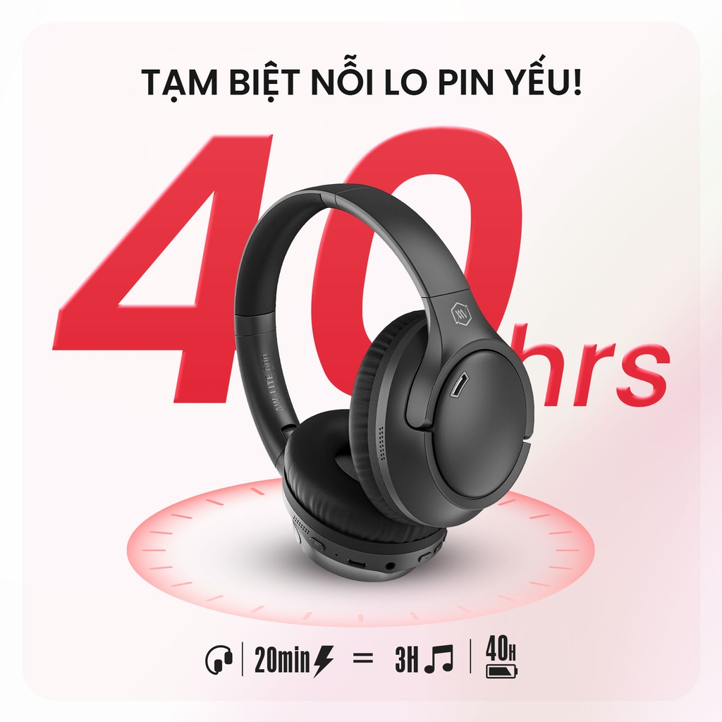 Tai Nghe Chụp Tai ALPHA WORKS LITE 600 - Hàng Chính Hãng PGI