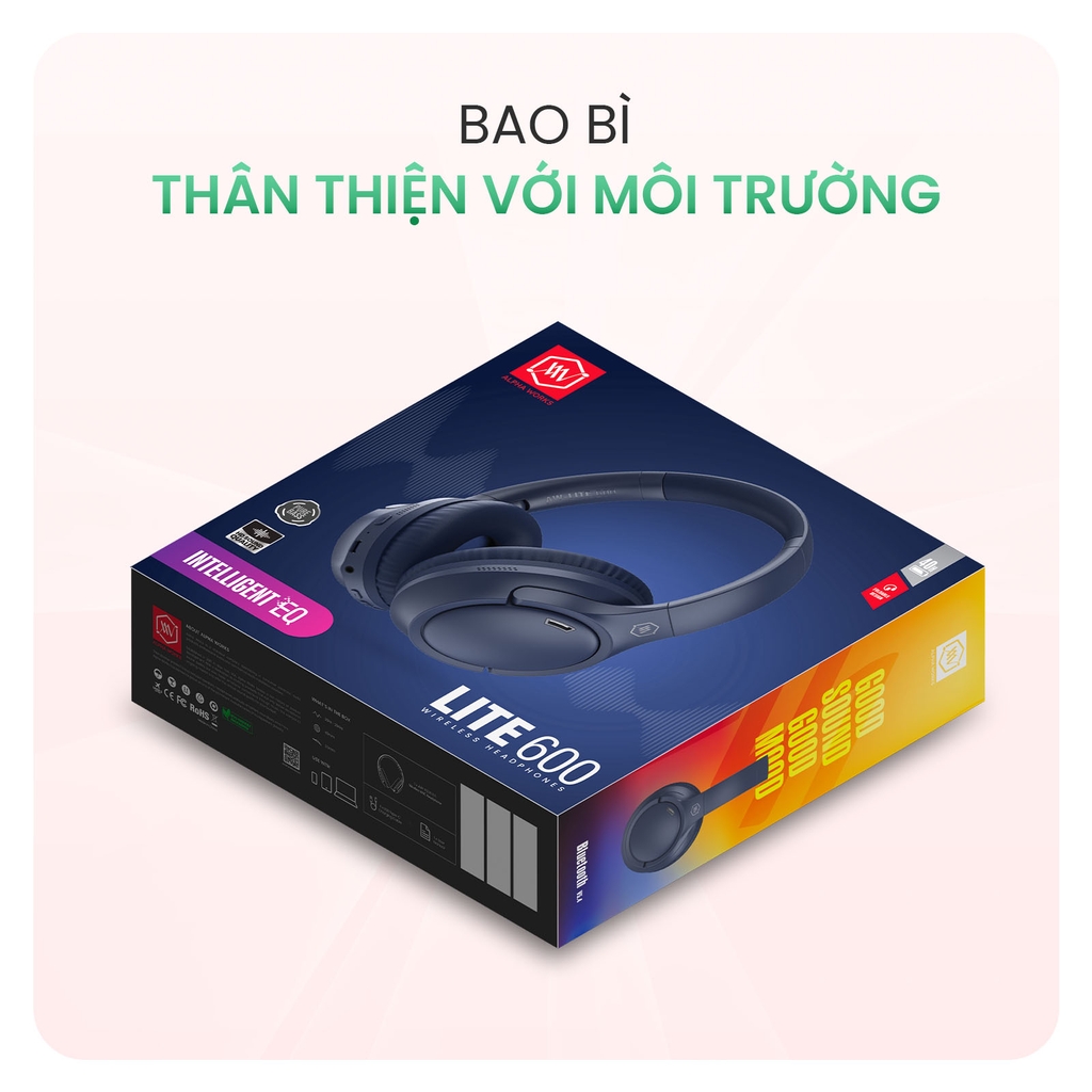 Tai Nghe Chụp Tai ALPHA WORKS LITE 600 - Hàng Chính Hãng PGI