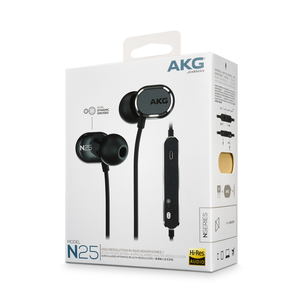 Tai nghe in-ear Hi-Res AKG N25 - Hàng Chính hãng PGI