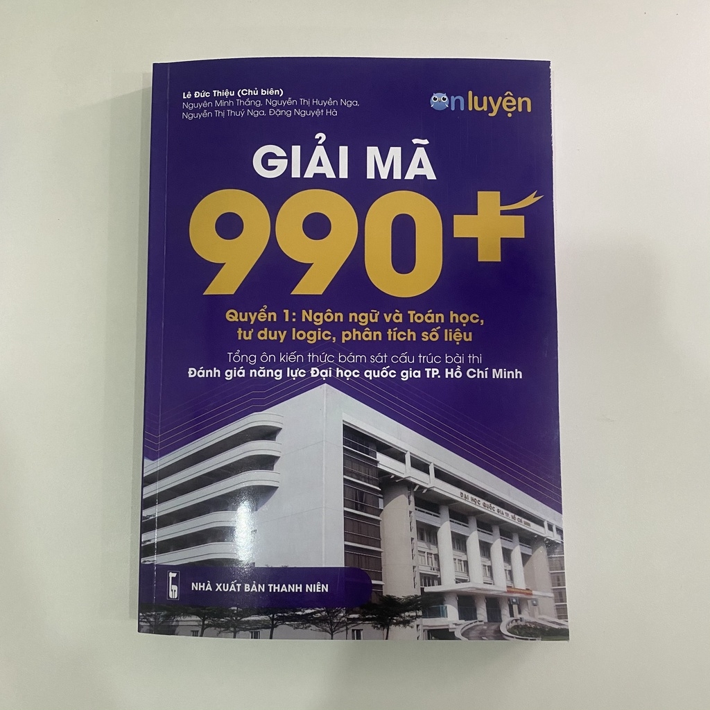 Combo sách Tăng tốc và Giải mã 990+ bài thi đánh giá năng lực ĐHQG HCM