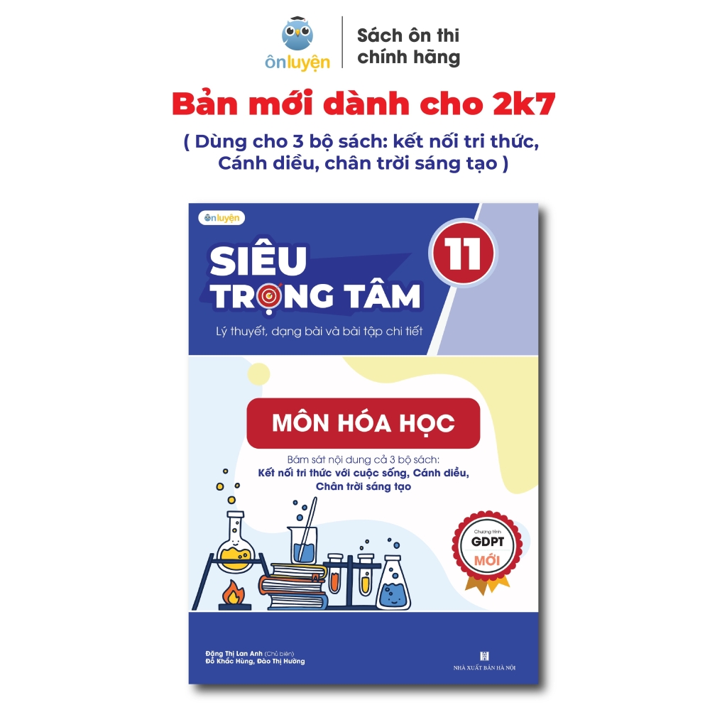 Lớp 11 (bộ Kết nối tri thức, Chân trời, Cánh diều)- sách Siêu trọng tâm Toán Hóa Sinh - Nhà sách Ôn luyện