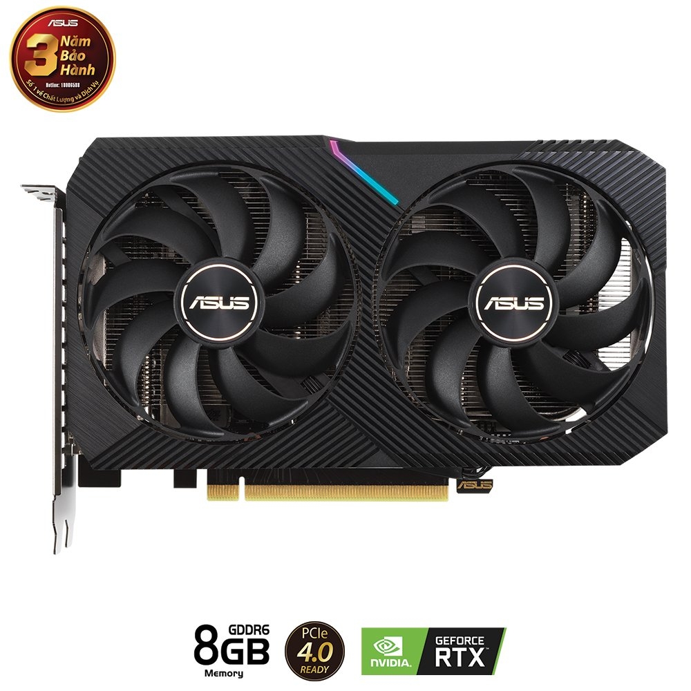 ASUS DUAL GeForce RTX 3060 Ti V2 MINI 8GB GDDR6 (LHR)