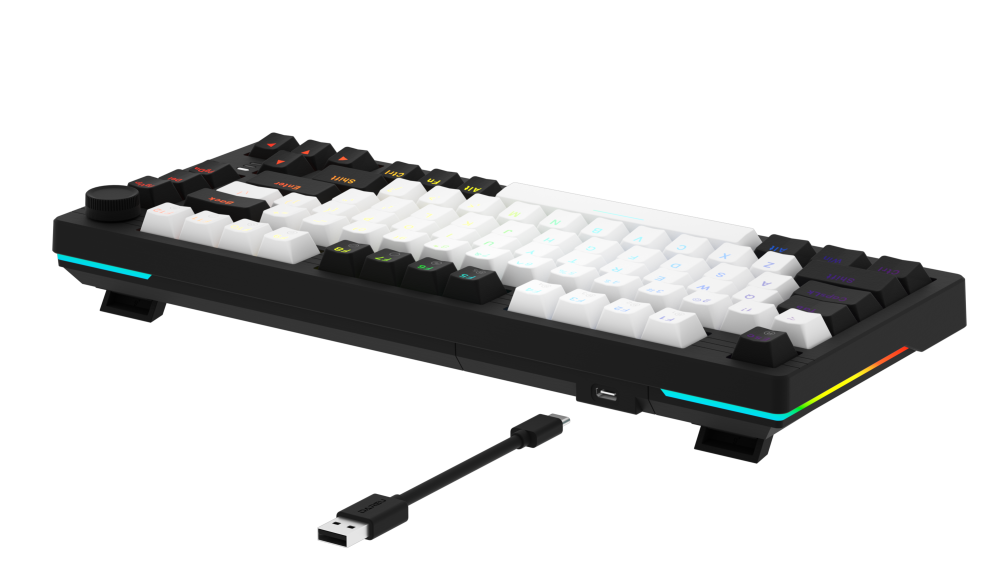 Bàn phím cơ DareU EK75 White Black DareU Dream switch