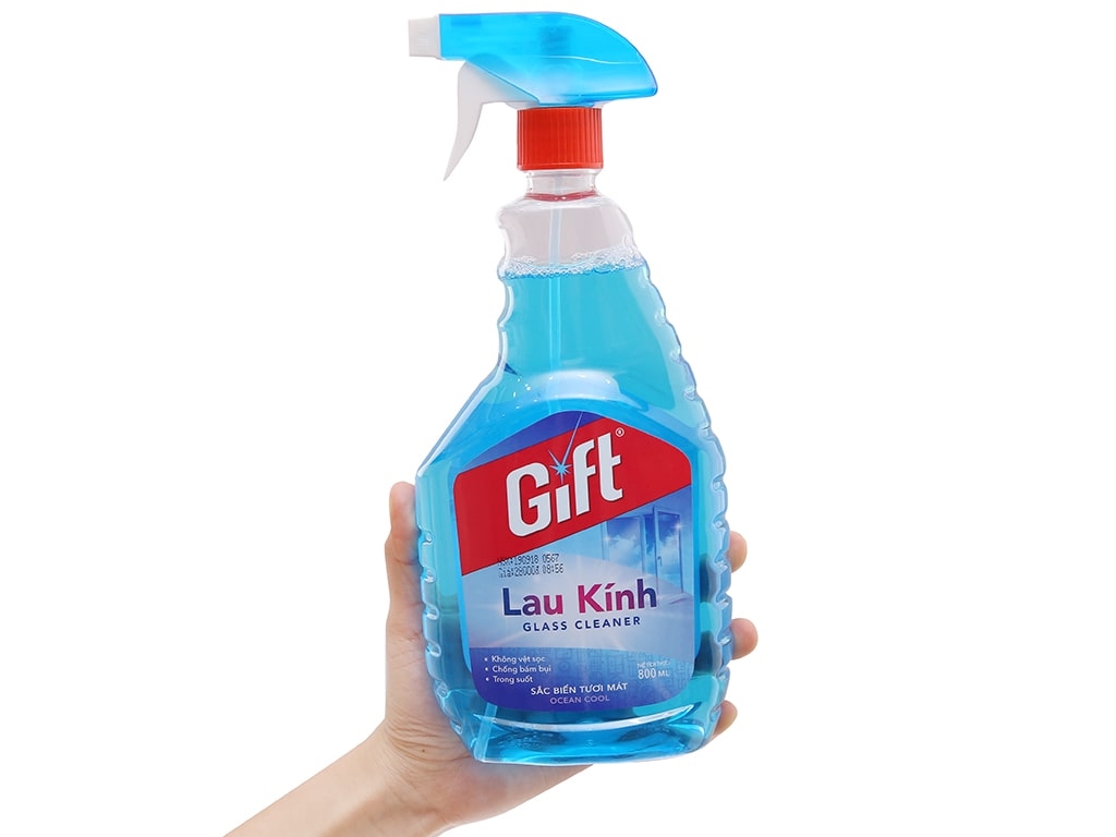 Lau kính Gift Sắc biển 800 ml